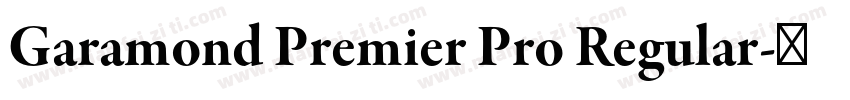 Garamond Premier Pro Regular字体转换